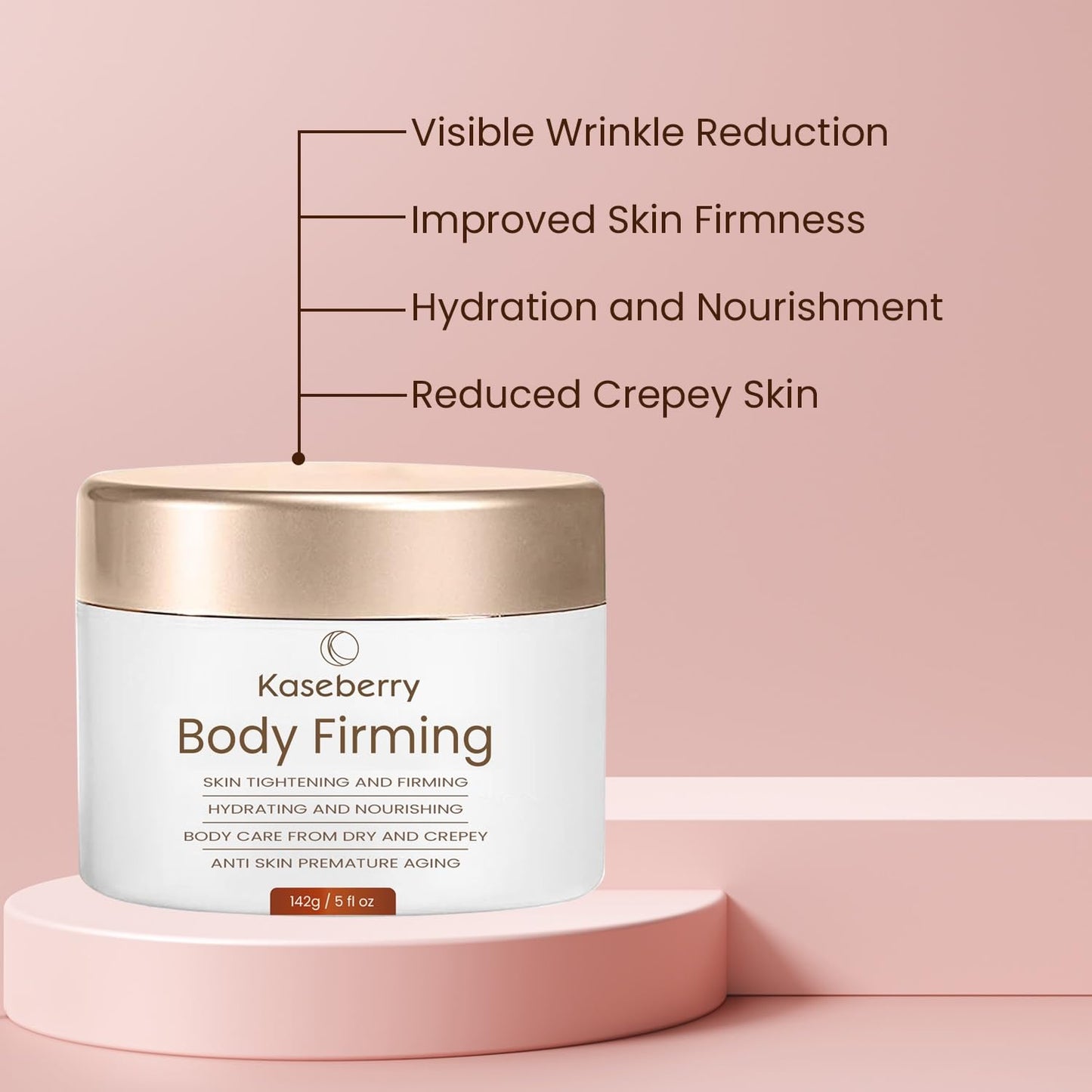 Moisturizing Body Repair Treatment: Reduce Crepey Skin and Wrinkle Visibly - Hydrating, Firming, Softening, Smooth Anti-Aging Cream For Body with Collagen and Elastin - 5 fl oz