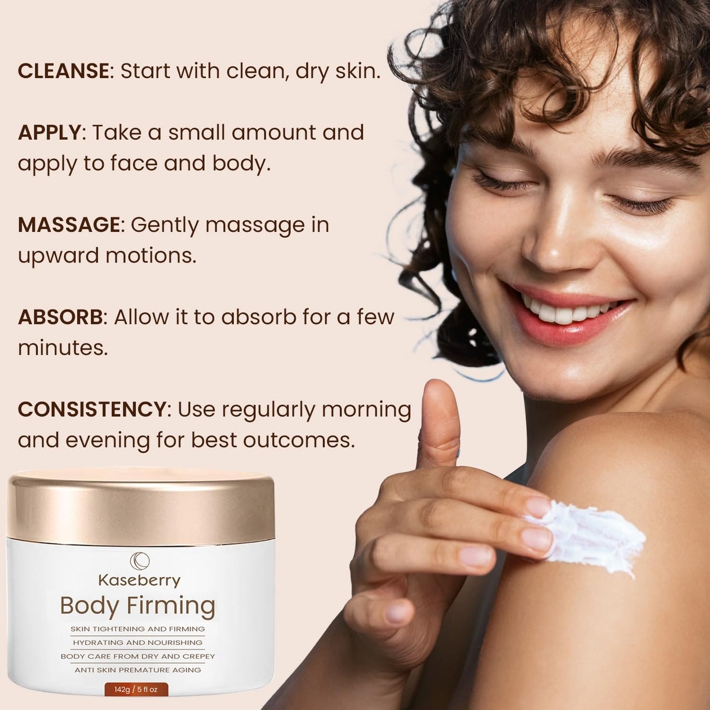 Moisturizing Body Repair Treatment: Reduce Crepey Skin and Wrinkle Visibly - Hydrating, Firming, Softening, Smooth Anti-Aging Cream For Body with Collagen and Elastin - 5 fl oz