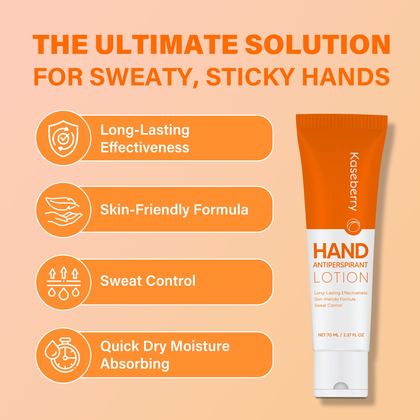 Hand Antiperspirant Dry Sweat Lotion(2.37 oz): Anti Sweating Hands Deodorant, Work for Sweaty Skin Long Time with Nature Fomula For Men and Women