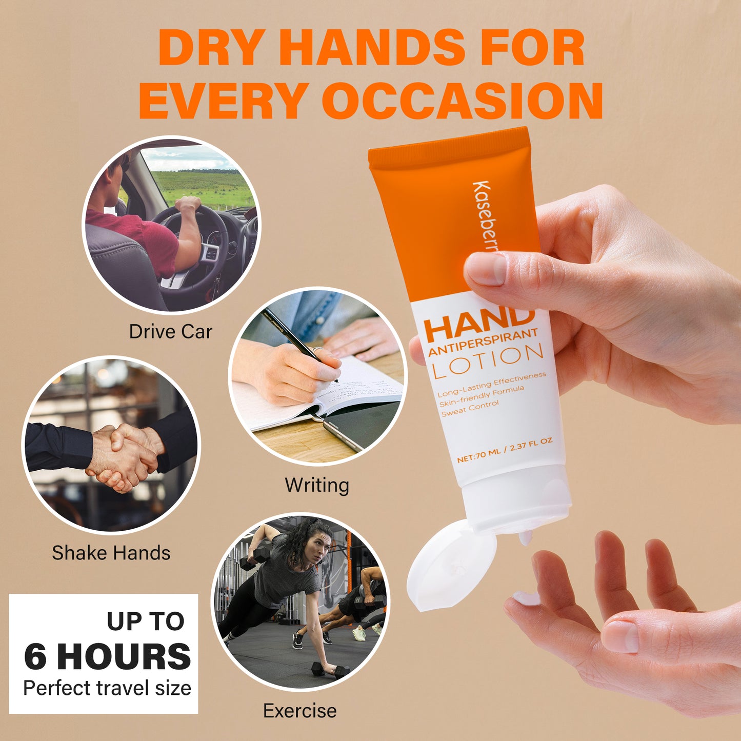 Hand Antiperspirant Dry Sweat Lotion(2.37 oz): Anti Sweating Hands Deodorant, Work for Sweaty Skin Long Time with Nature Fomula For Men and Women