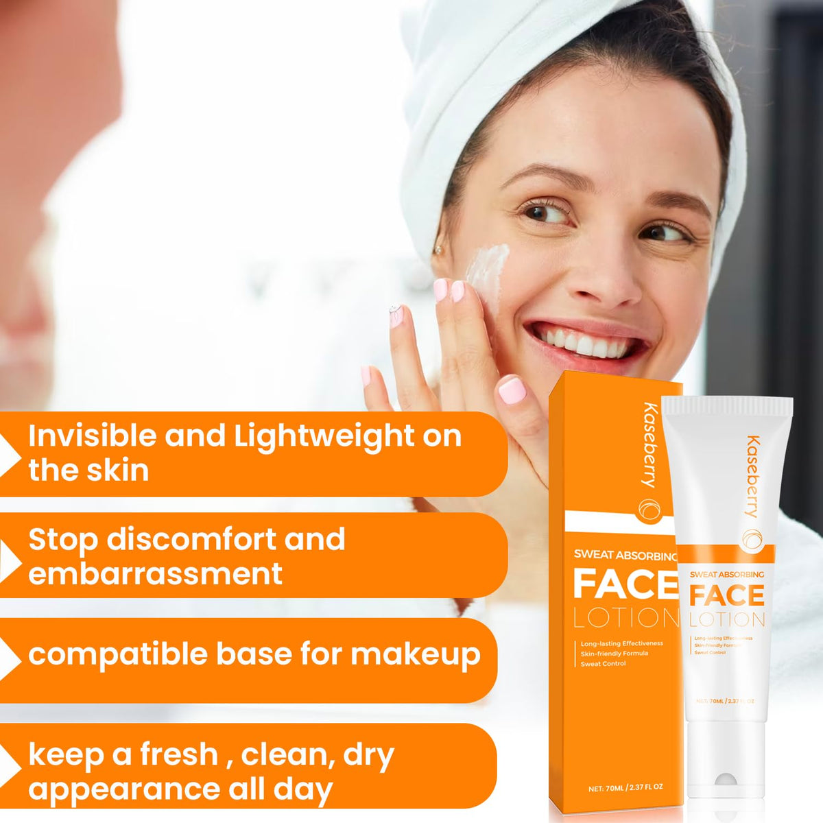 Face Blocker Face Antiperspirant, Face Sweat Blocker, Forehead and Scalp and Oily F ...