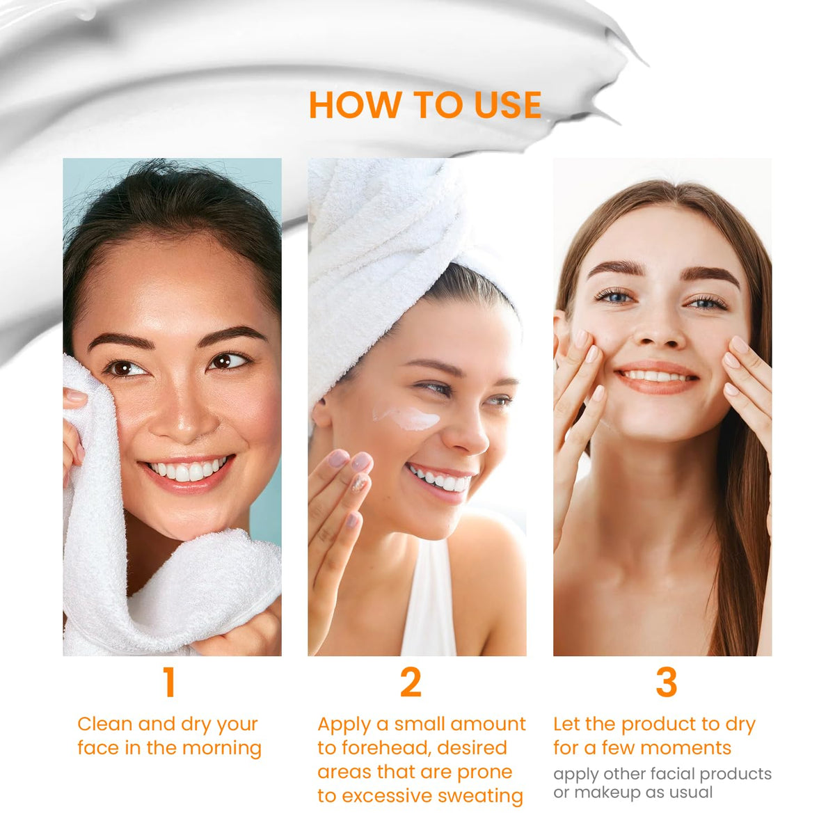 Face Blocker Face Antiperspirant, Face Sweat Blocker, Forehead and Scalp and Oily F ...